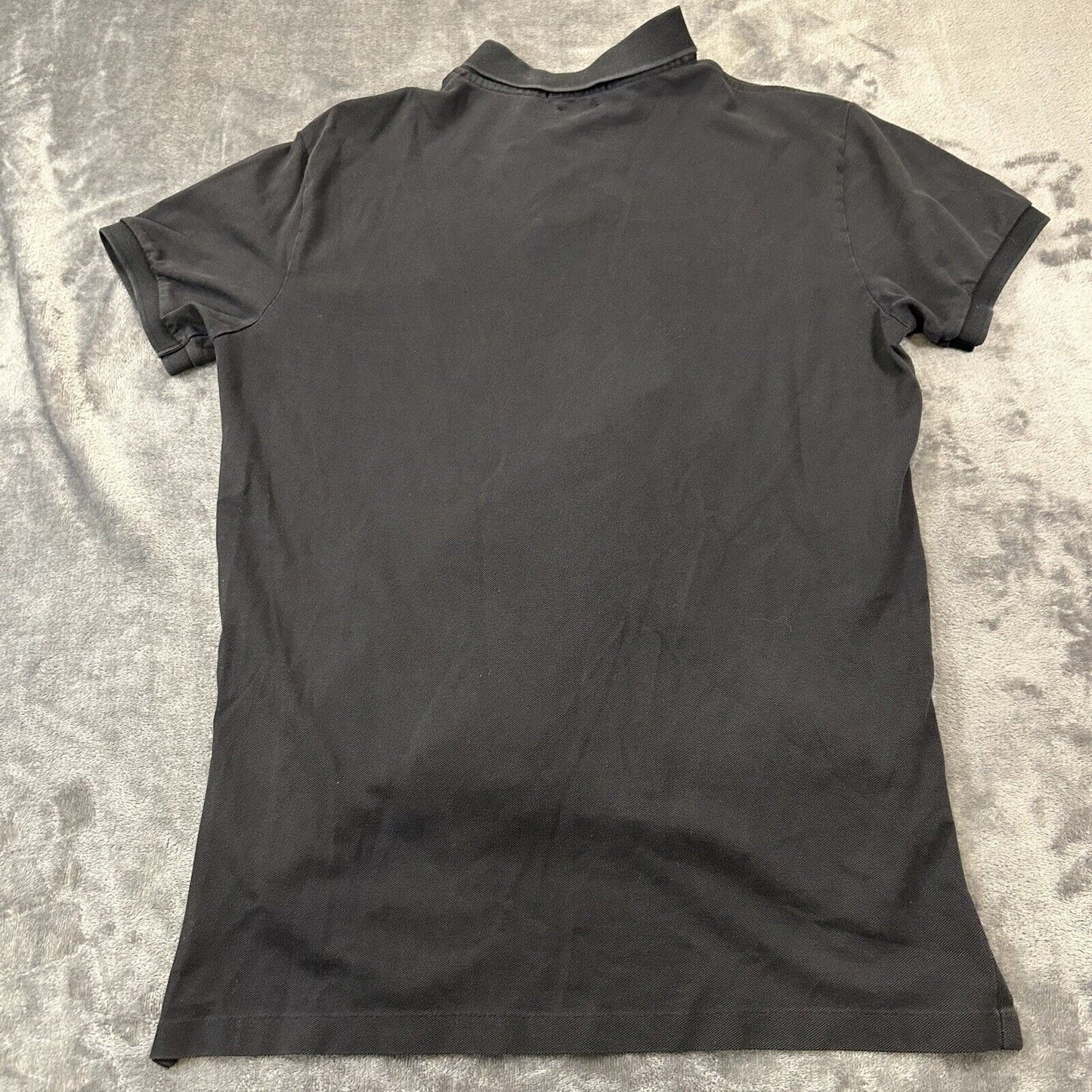 Polo Ralph Lauren Shirt Mens Medium Black Short Sleeve Pima Stretch Mesh Work