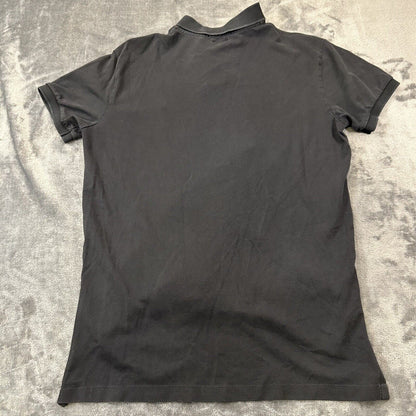 Polo Ralph Lauren Shirt Mens Medium Black Short Sleeve Pima Stretch Mesh Work