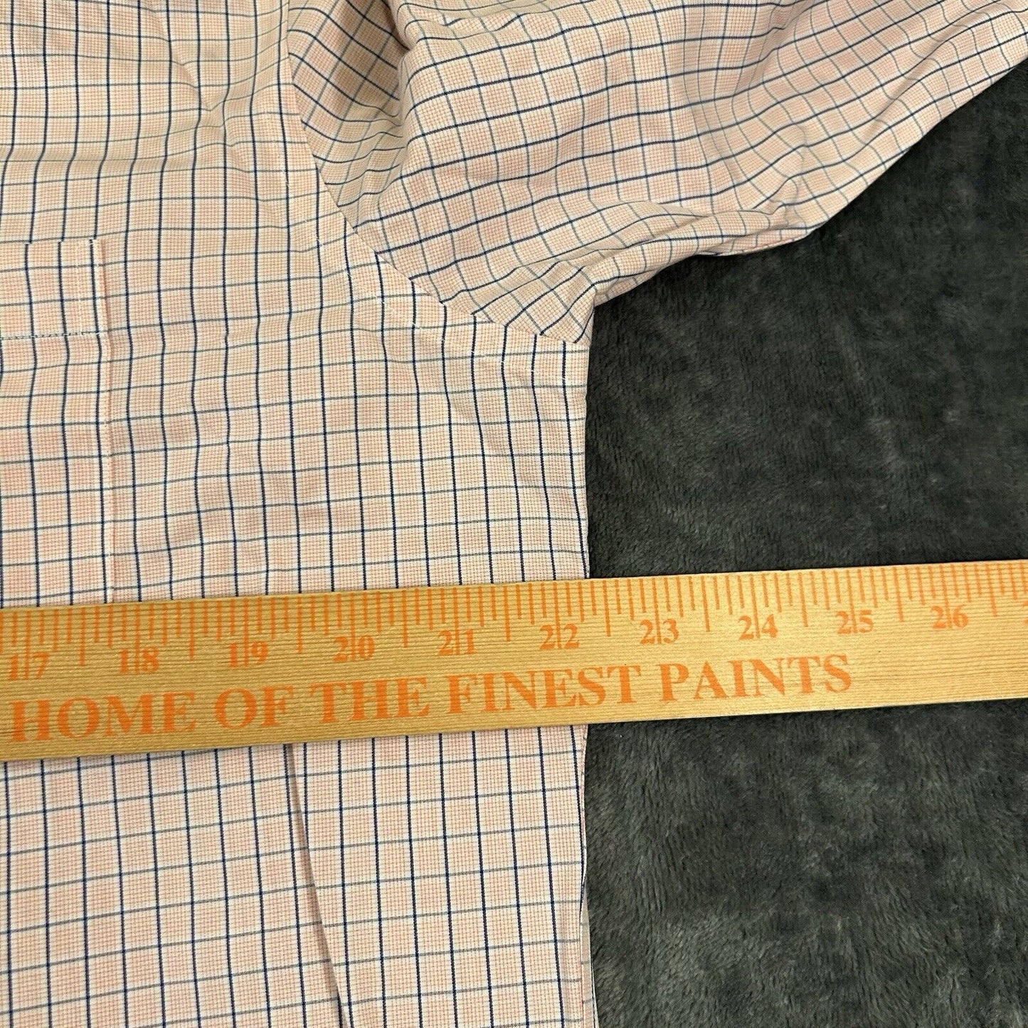 Brooks Brothers Shirt Mens 16 35 Pink Blue Check Button Up Long Sleeve Regent