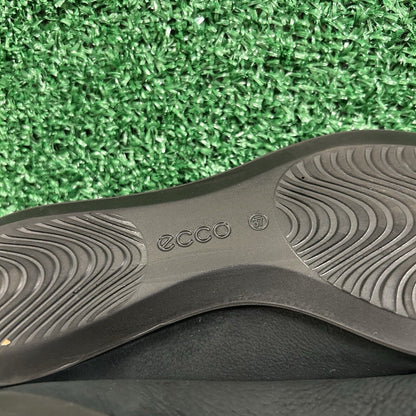 Ecco Touch Ballerina 2.0 Flats Womens 7 M Black Leather Shoes Slip On Comfort