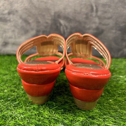 Sofft Sandals Womens 8 M Leather Strappy Wedge Slip On Casual Comfort Outdoor