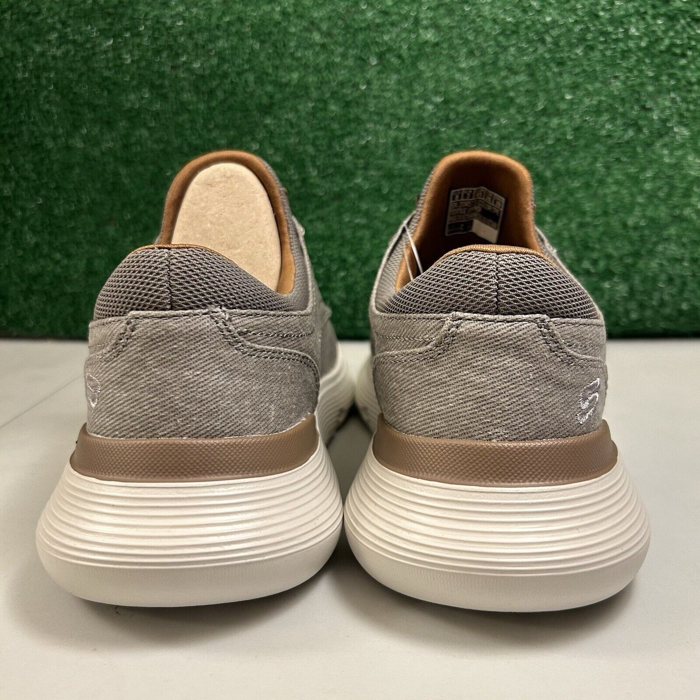 Skechers Garza Romano Mens 8 Light Brown Shoes Sneaker Athletic Comfort NEW