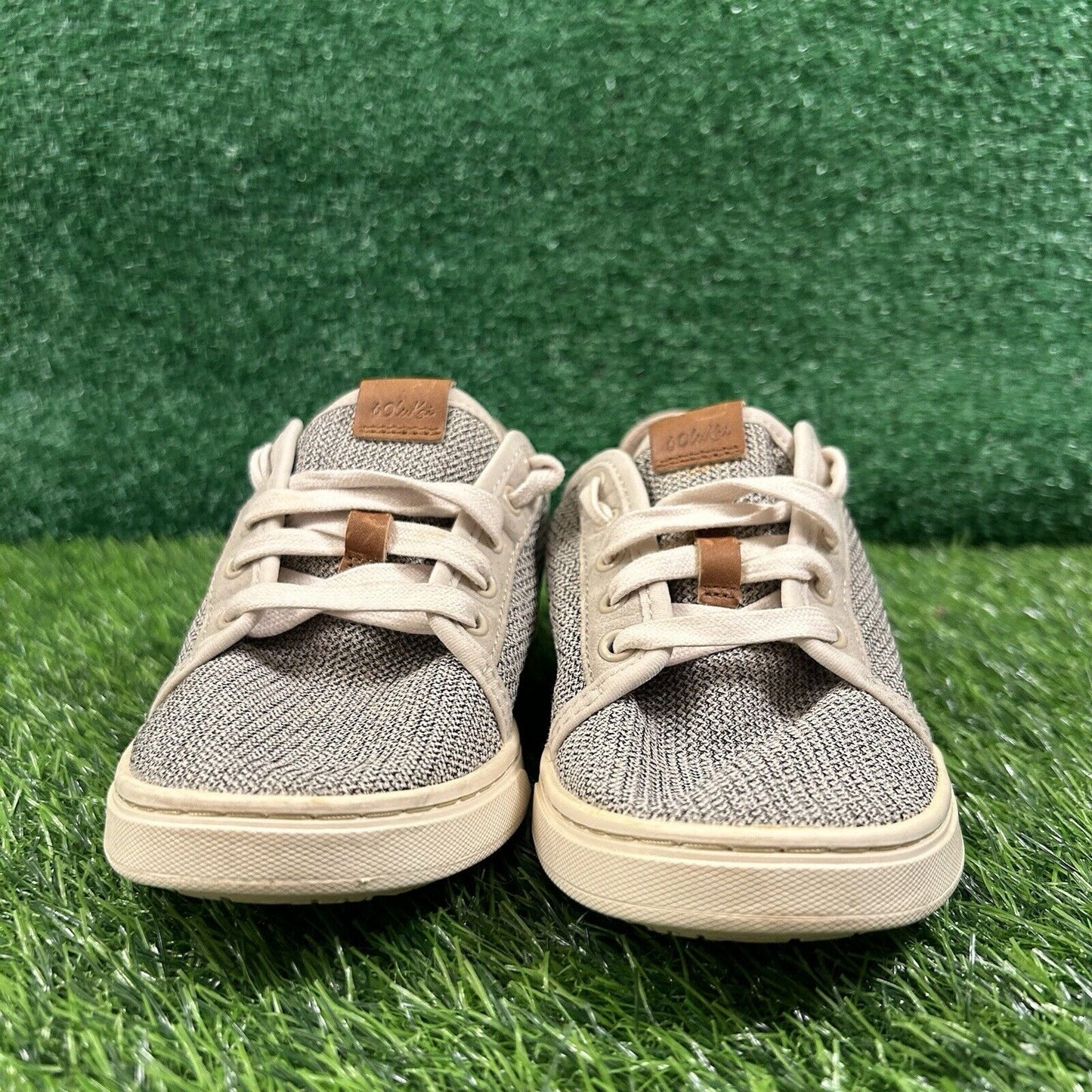 Olukai Pehuea Li Women 6 Beige Shoes Sneaker Knit Casual Lace Up Outdoor Preppy