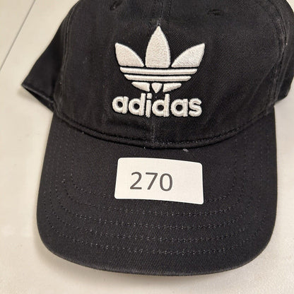 Adidas Originals Baseball Hat Cap Womens Strapback Black White Trefoil Casual