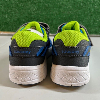 Saucony Velocer Hook & Loop Running Shoes Sneakers Blue/Green Kids Size 2Y