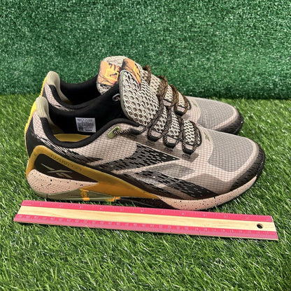 Reebok Nano X1 Mens 12 Brown Black Shoes Sneaker Athletic National Gegraphic