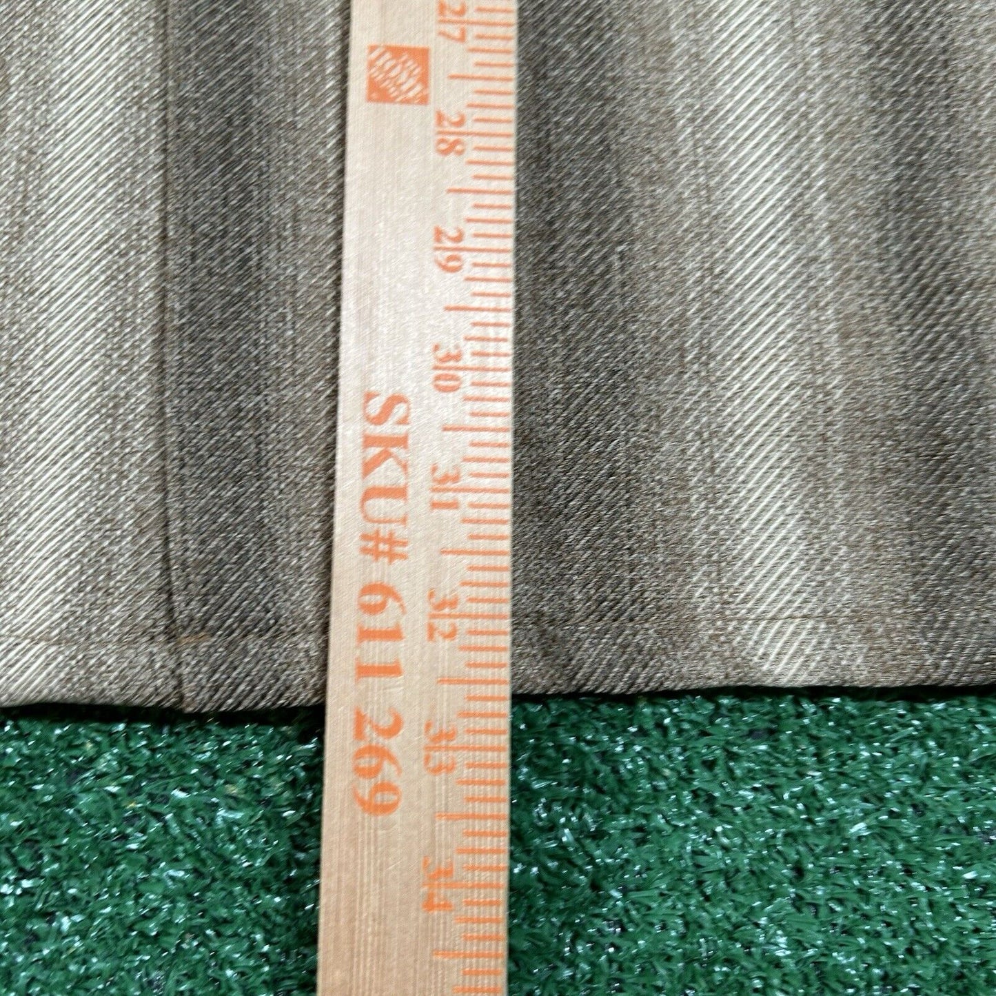 Montique Mens Button Down Brown Long Sleeve Polyester Dress Shirt Extra Large