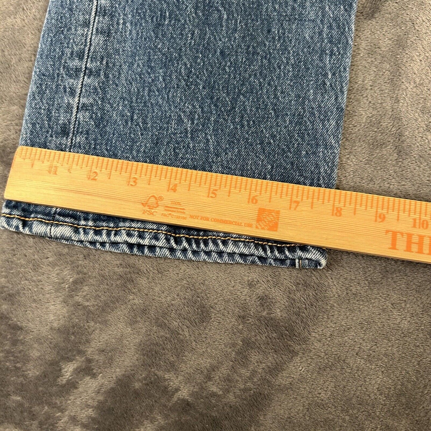 Levis 501 Jeans Mens 36x34" Blue Button Fly Straight Leg Denim Pants Casual Work