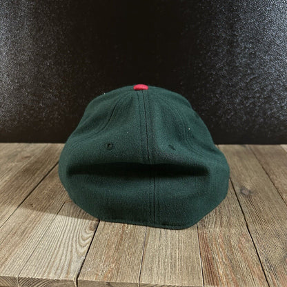 Minnesota Wild Hat Cap Men Small / Medium Green Red Stretch NHL Hockey Fanatics