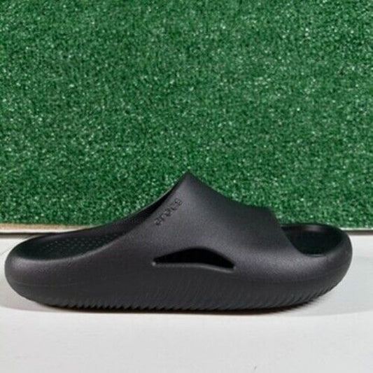 Crocs Mellow Recovery Slide Sandals Comfort Lightweight Black Womens 8 New
