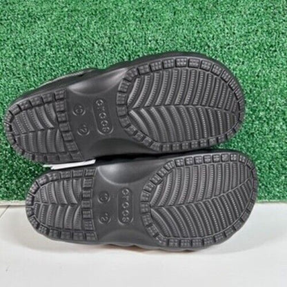 Crocs Classic Lined Overpuff Clogs Comfort Slip On Casual Black Mens 10 New