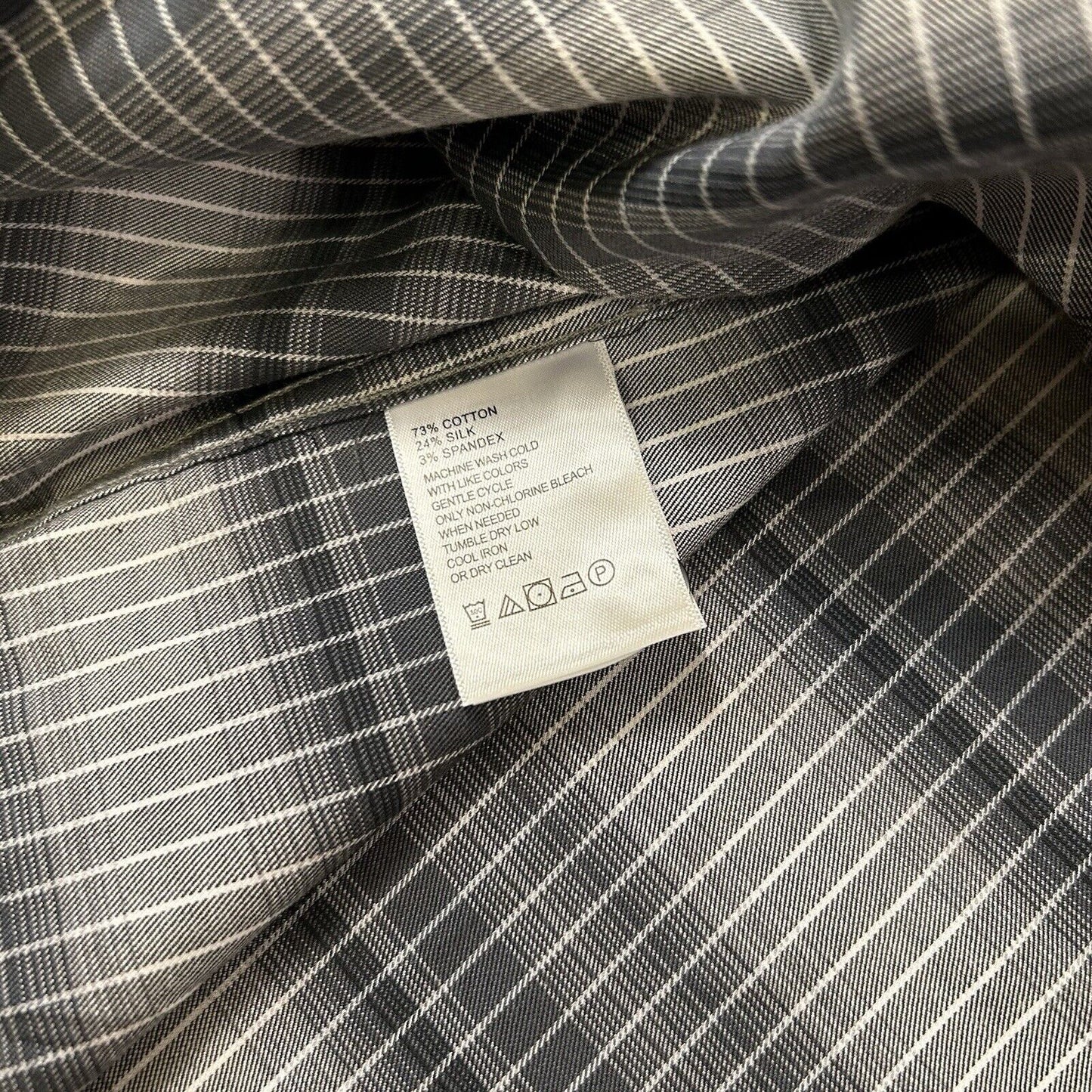 Tommy Bahama Shirt Mens 4XLB Gray Black Lazlo Ombre Stripe Button Up LS NEW $168