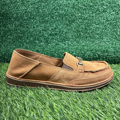 Ariat Bit Cruiser Loafers Womens 8.5 B Brown Leather Suede Shoes Slip On Comfort