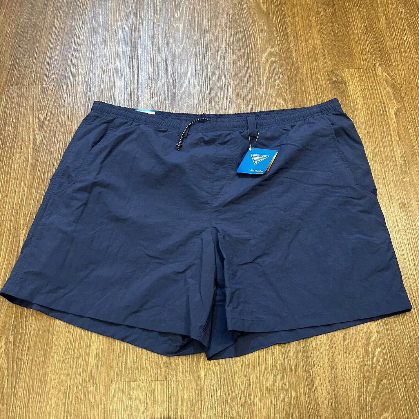 Columbia PFG Shorts Mens XXL 2XL 43" Blue Relaxed Fit Outdoor Fishing Nylon New