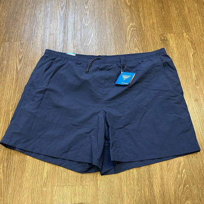 Columbia PFG Shorts Mens XXL 2XL 43" Blue Relaxed Fit Outdoor Fishing Nylon New