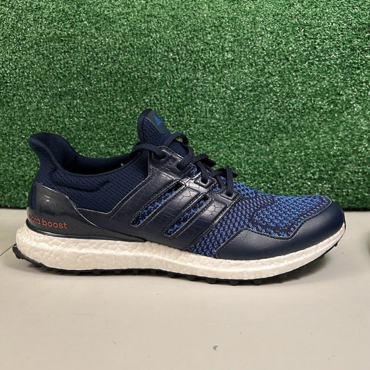 Adidas Ultraboost Golf Mens 12 Navy White Spikeless Shoes Sneakers Athletic NEW