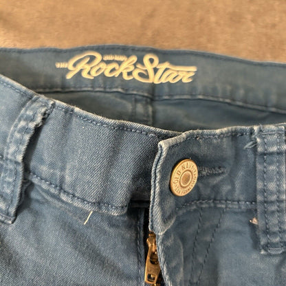 Old Navy Rock Star Pants Womens 4 25x28" Blue Jeans Stretch 5 Pocket Casual