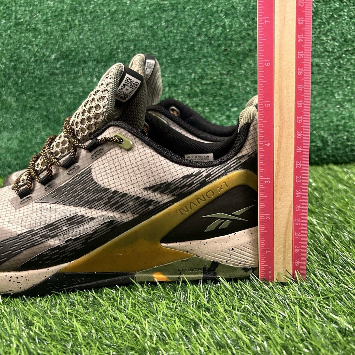 Reebok Nano X1 Mens 12 Brown Black Shoes Sneaker Athletic National Gegraphic