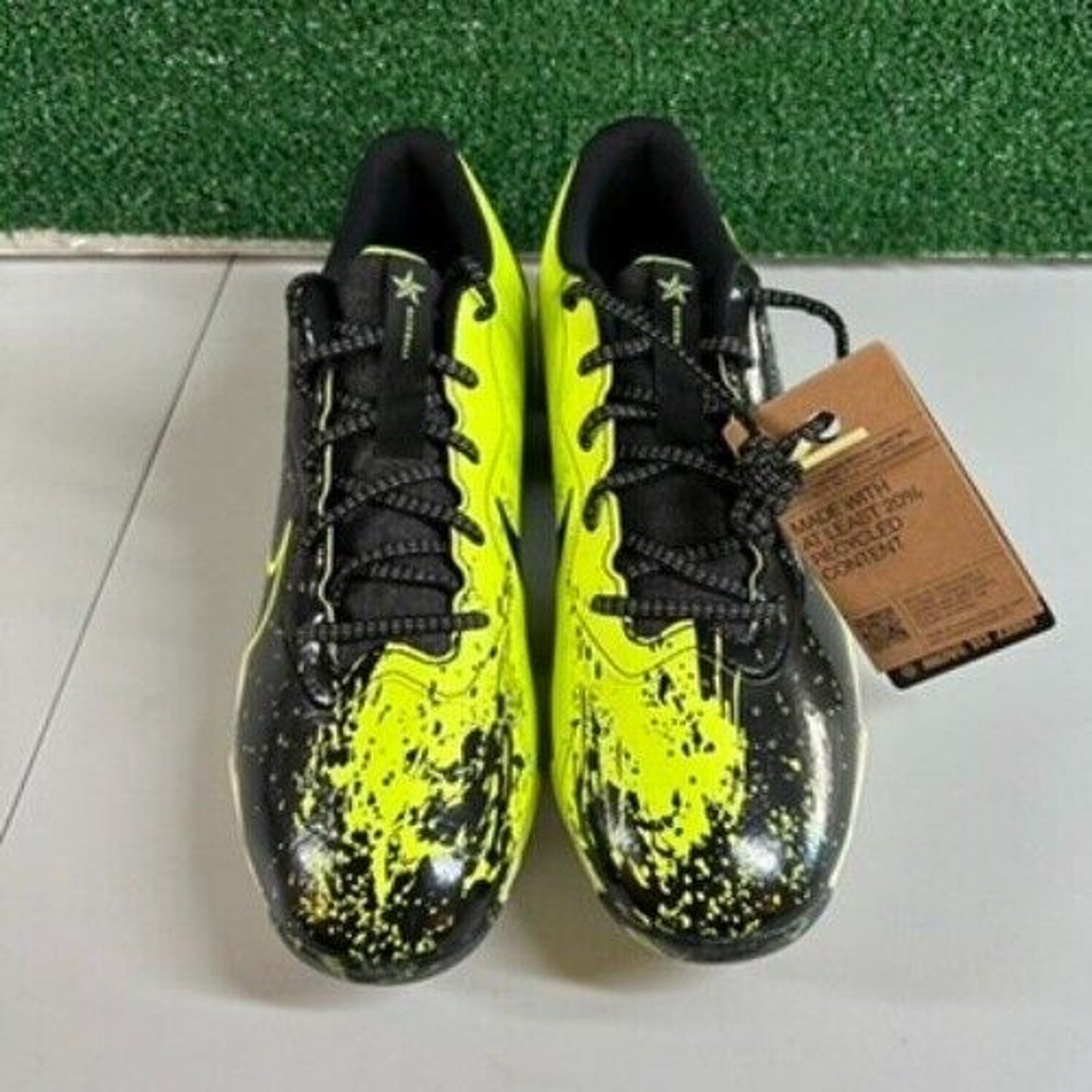 Nike Alpha Huarache 4 Baseball Cleats Keystone 4 Black Lime Mens 11.5 FV6098-001