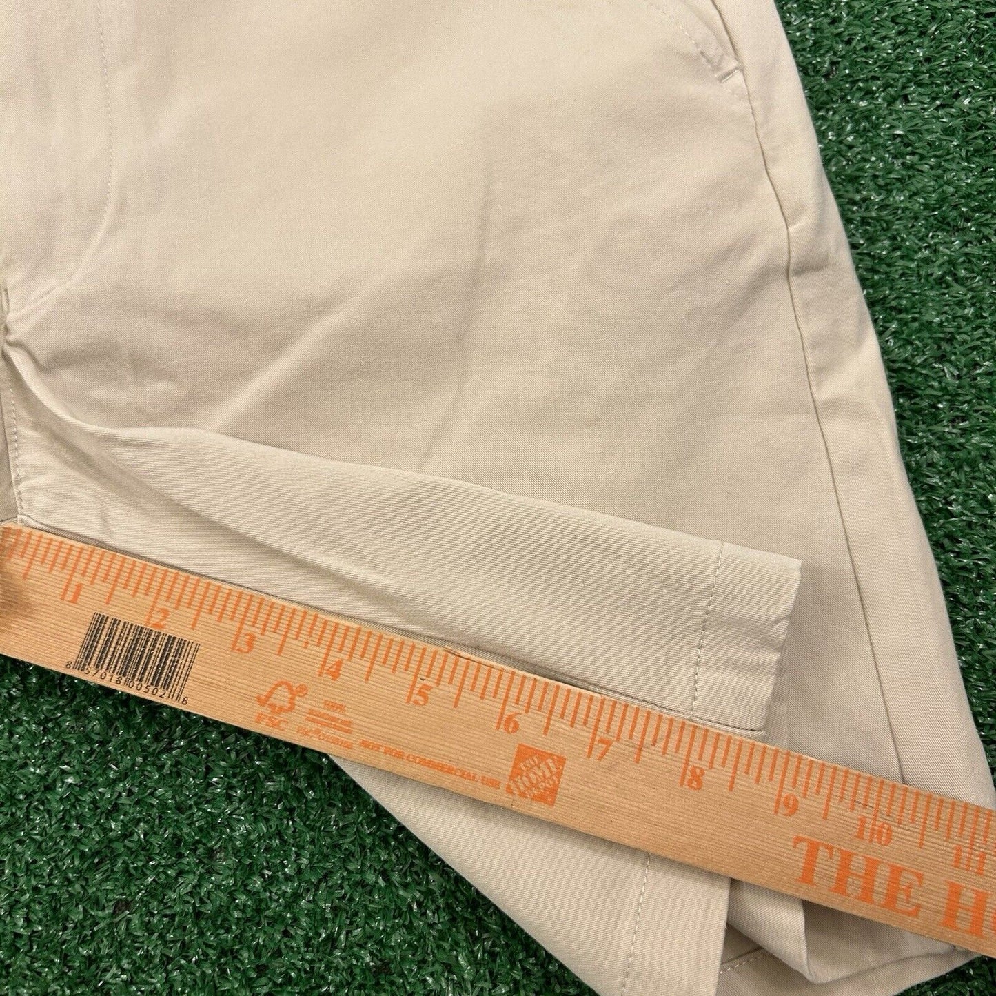 Club Room Chino Shorts Mens 30" Beige 4 Way Stretch Casual Comfort Golf New