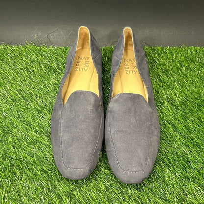 Naturalizer Kate Flats Womens 7.5 M Gray / Light Blue Shoe Loafer Slip On Casual