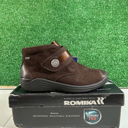 Romika Madera 07 Waterproof Ankle Boots Topdry Tex Brown Comfort Womens 6.5 / 37