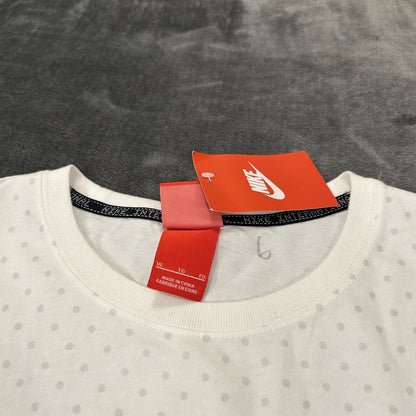 Nike International Tank Top Womens Extra Large White Polka Dot Shirt Casual NEW