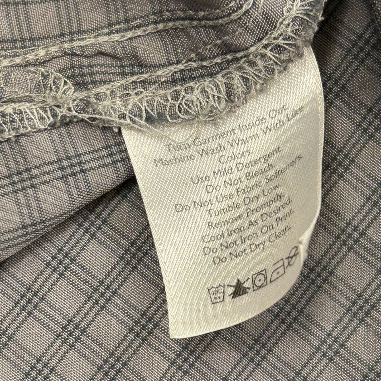 Eddie Bauer Shirt Mens Large Tall LT Gray Plaid Button Up Short Sleeve Pockets