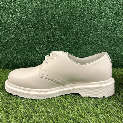 Dr Martens Oxford Pride Womens 9 White Leather Shoes Lace Up 27522 Preppy New