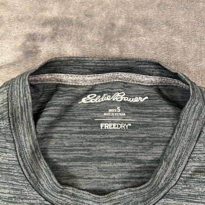 Eddie Bauer Freedry Shirt Mens Small Green Long Sleeve Athletic Running Casual