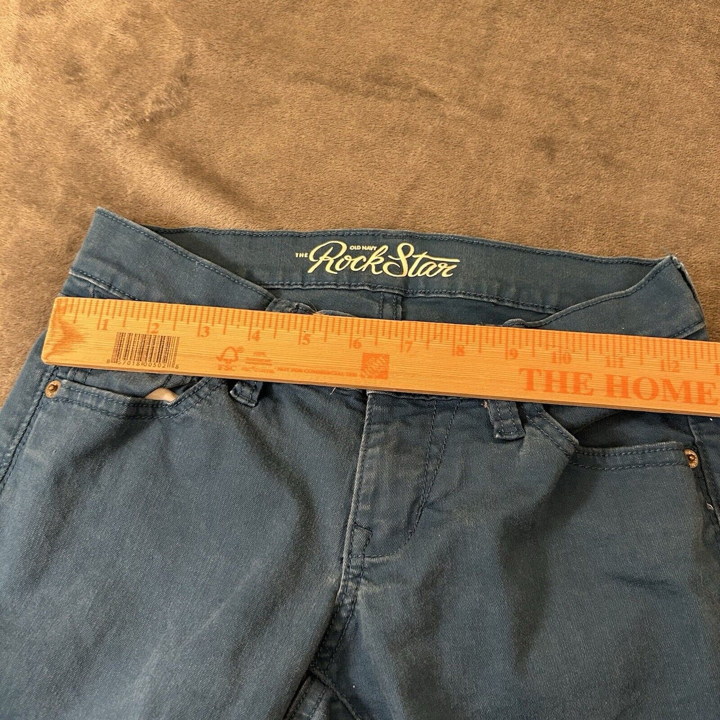 Old Navy Rock Star Pants Womens 4 25x28" Blue Jeans Stretch 5 Pocket Casual