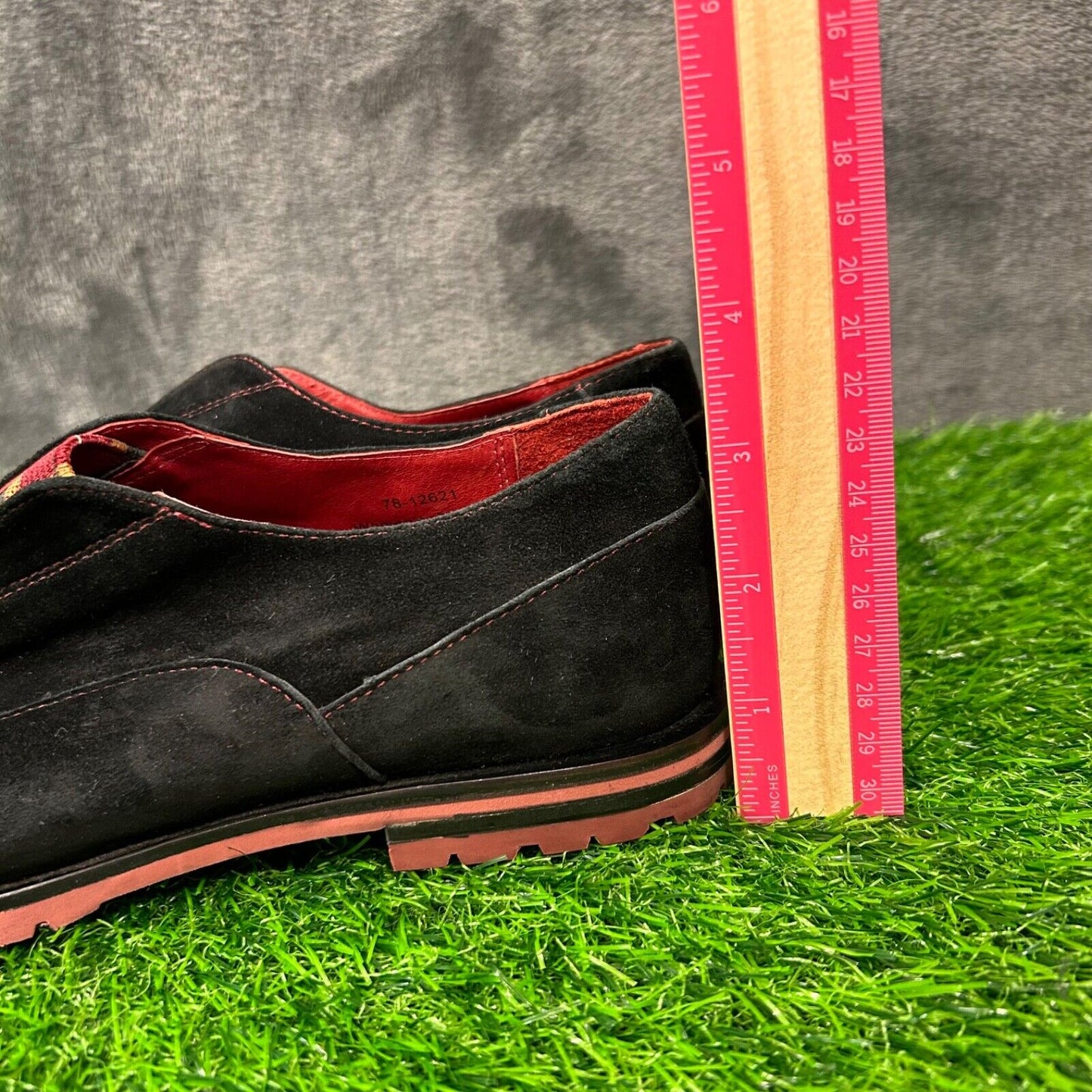 Johnston Murphy Loafers Womens 8 M Black Shoes Leather Suede Casual Slip On