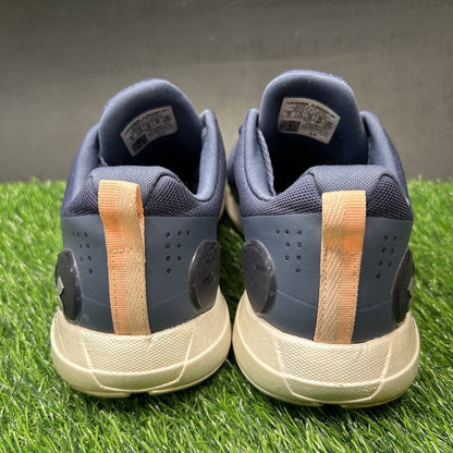 Under Armour HOVR Rise Womens 8 Blue Biege Shoes Sneakers Running Athletic Gym