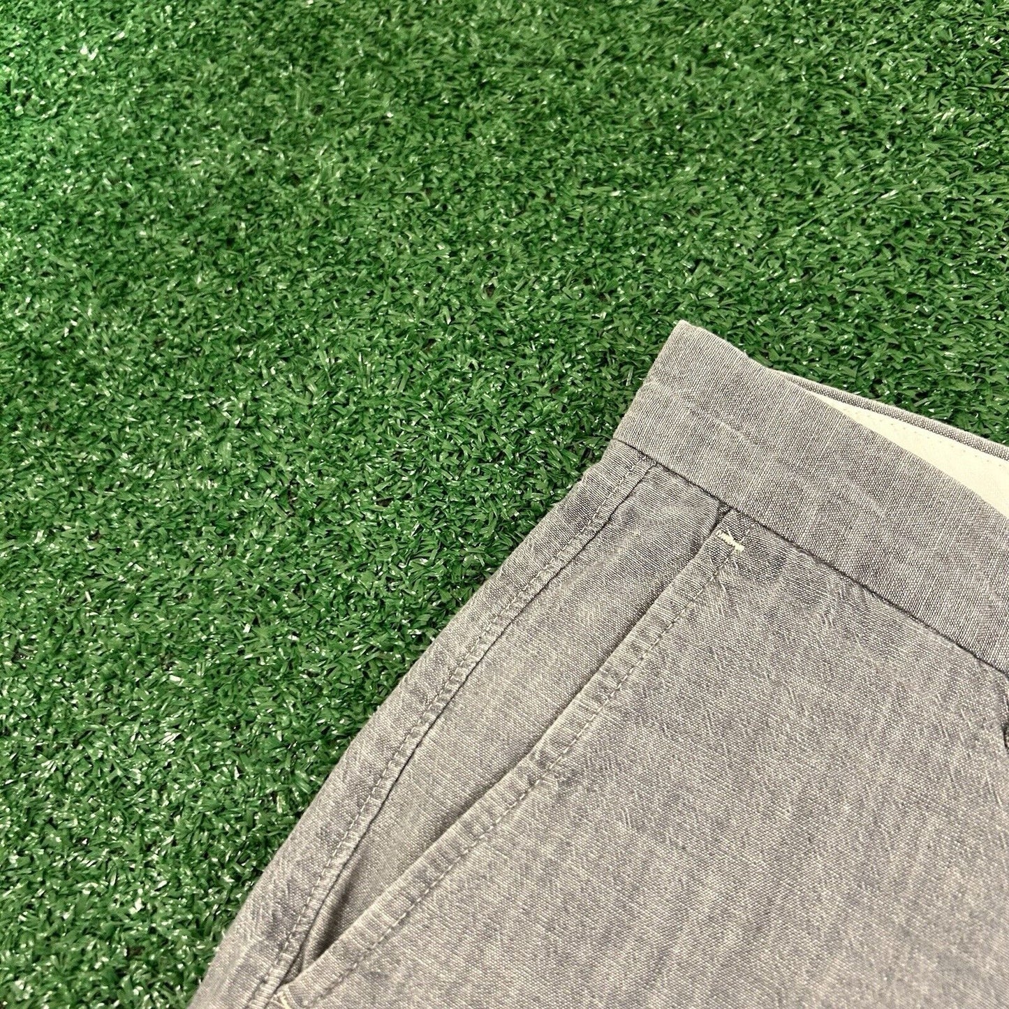 J Crew Chino Shorts Mens 31 Blue/Gray Casual Outdoor Golf 10.5" Inseam