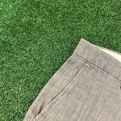 J Crew Chino Shorts Mens 31 Blue/Gray Casual Outdoor Golf 10.5" Inseam