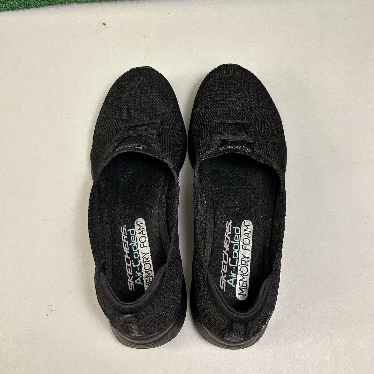 Skechers Microburst 2.0 Loafer Womens 8 Black Slip On Shoes Casual Comfort