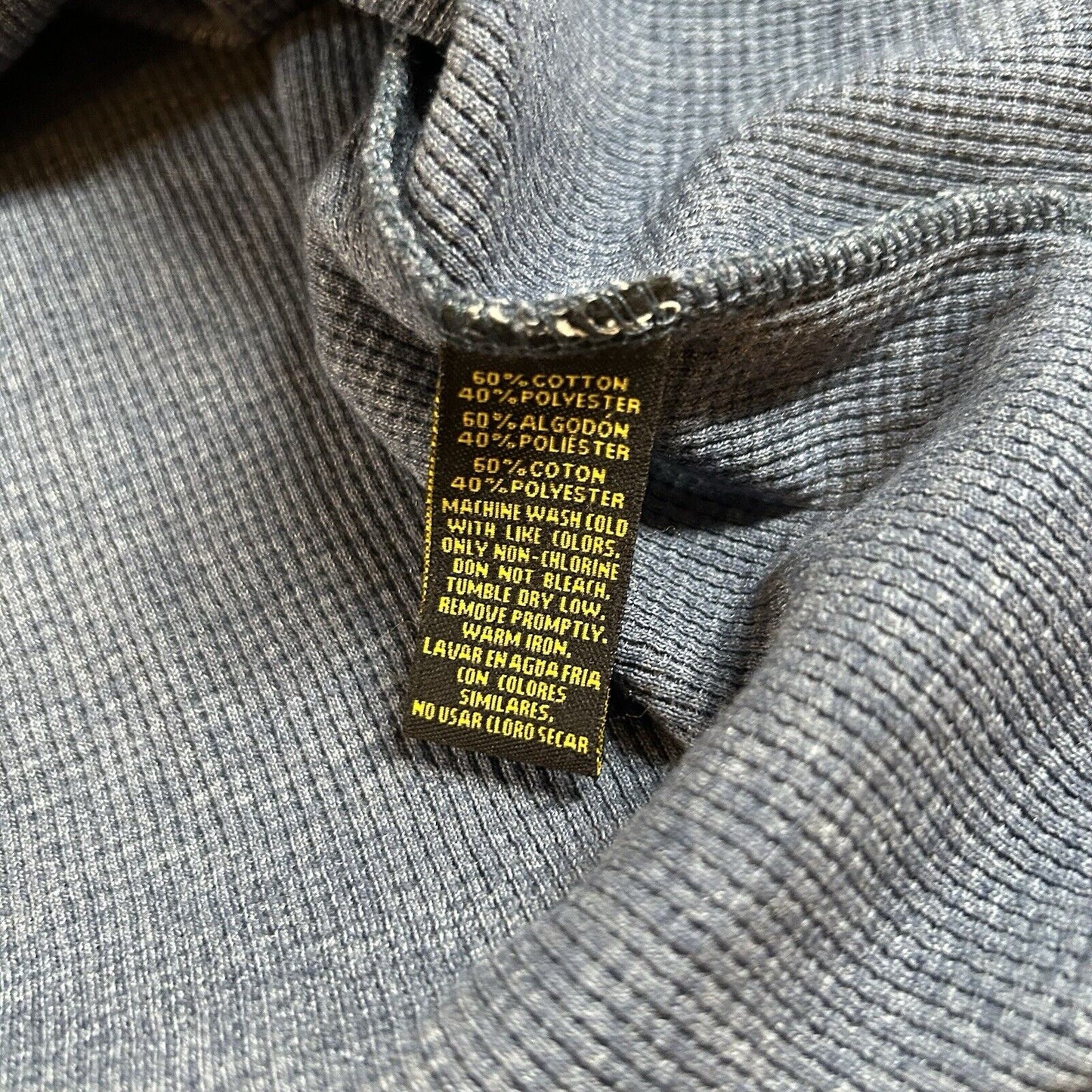 Stanley Workwear Shirt Mens Small Blue Long Sleeve Thermal Heather Comfort NEW