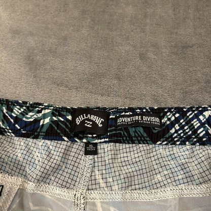 Billabong Board Shorts Mens Extra Large 36" Black Green Adventure Divison NEW