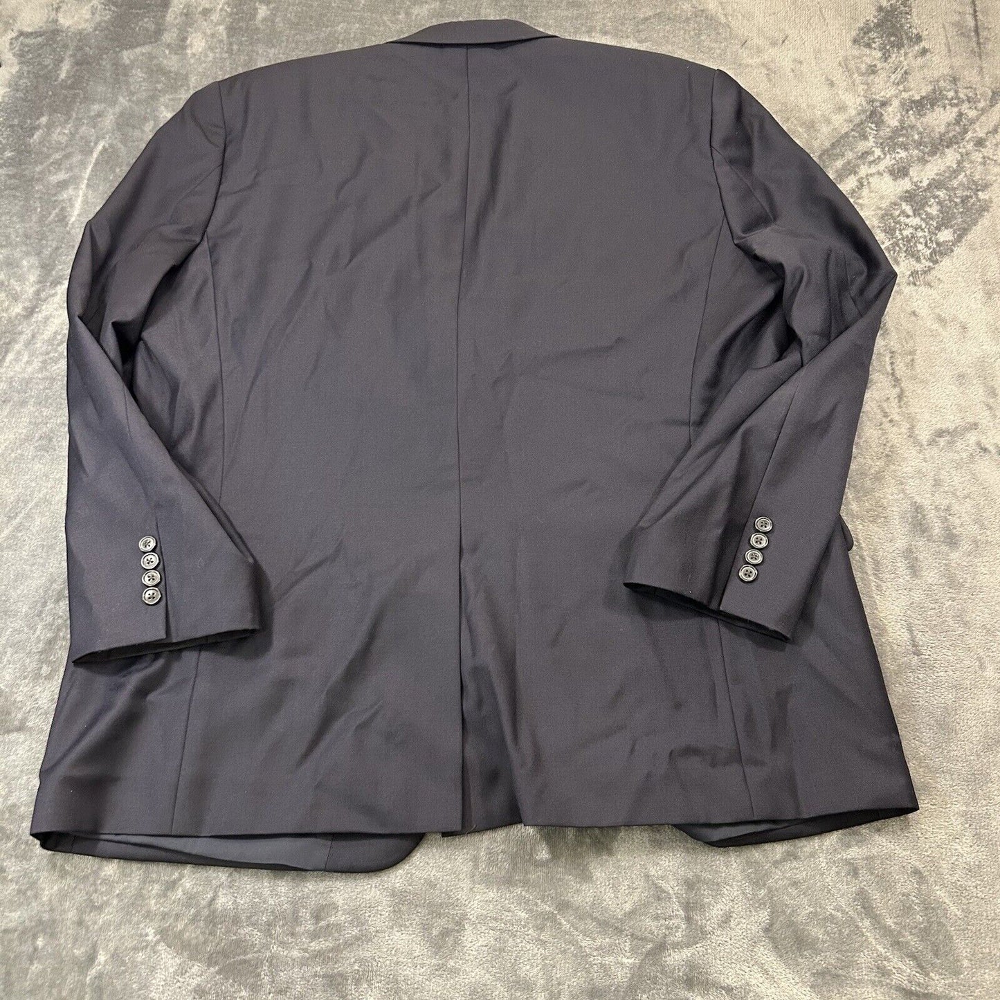 Lauren Ralph Lauren Blazer Suit Jacket Mens 48L Navy Wool Sport Coat Stretch