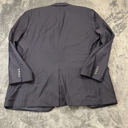 Lauren Ralph Lauren Blazer Suit Jacket Mens 48L Navy Wool Sport Coat Stretch