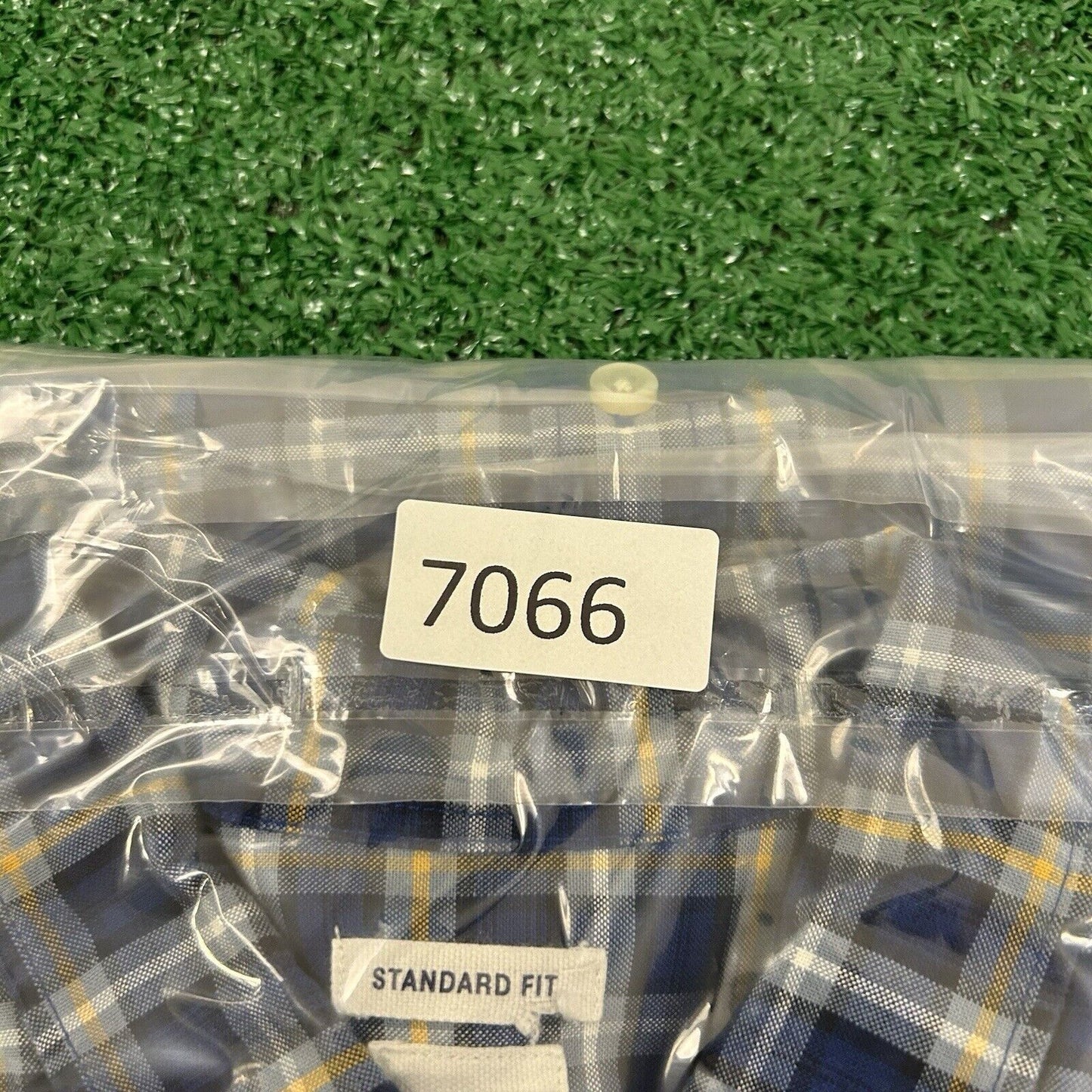 Gap Shirt Mens Extra Large Blue Yellow Plaid Button Up Long Sleeve Work Colorful