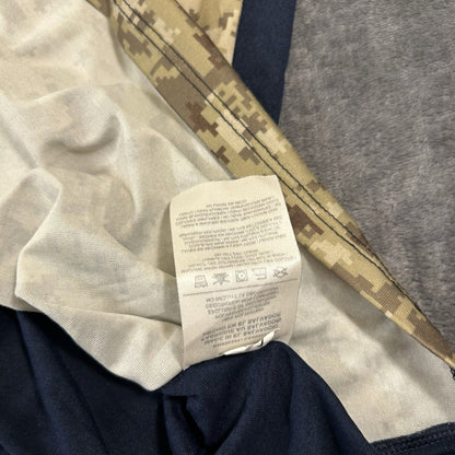 Nike On Field New England Patriots Shirt Mens XXL 2XL Green Blue Camo 3/4 Sleeve