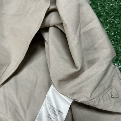 Banana Republic Shirt Mens Medium Gray/Brown Slim Fit Button Up Long Sleeve