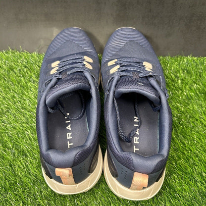 Under Armour HOVR Rise Womens 8 Blue Biege Shoes Sneakers Running Athletic Gym