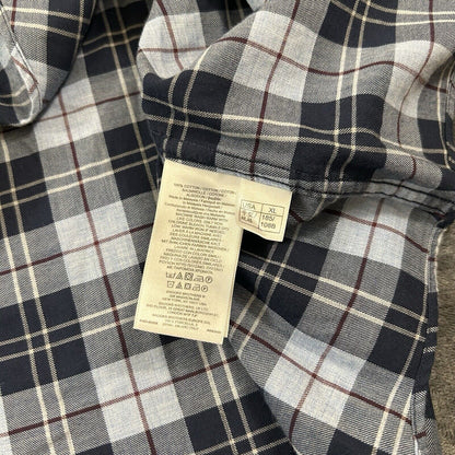 Brooks Brothers Regent Shirt Mens Extra Large Blue Plaid Button Up Long Sleeve