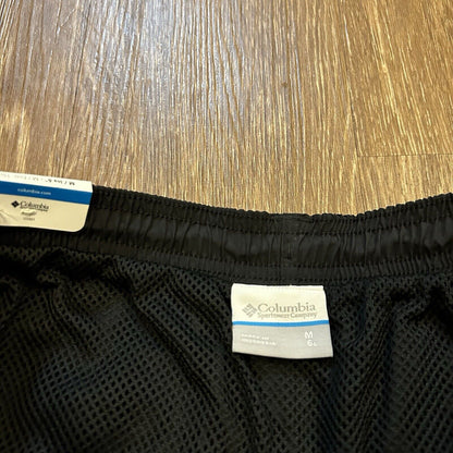 Columbia PFG Shorts Mens Medium 32" Black Relaxed Fit Outdoor Fishing Nylon New