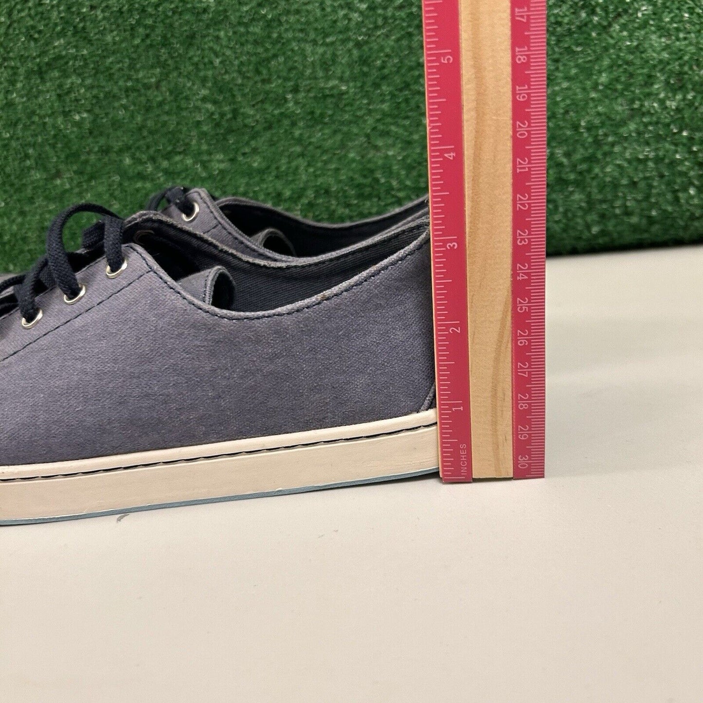 LL Bean Campside Oxford Womens 8.5 M Blue Canvas Shoes Sneakers Casual