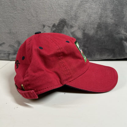 Jones Dairy Farm Hat Cap Mens Strap Back Red Classic Cut Ahead Vintage New