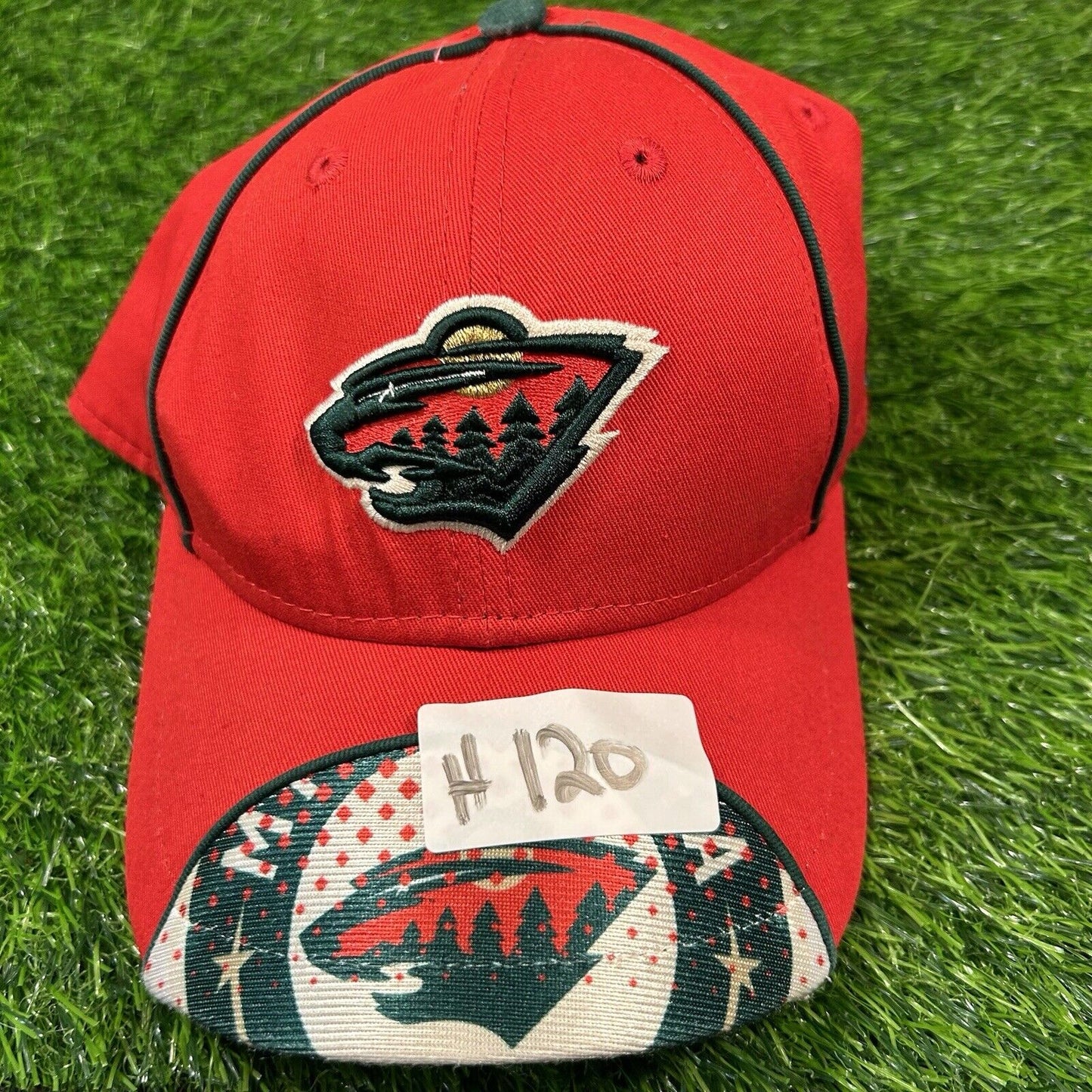 Minnesota Wild Hat Baseball Cap Youth Red Green Snapback New Era NHL Hockey