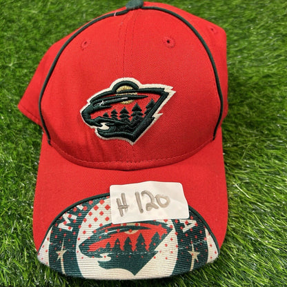 Minnesota Wild Hat Baseball Cap Youth Red Green Snapback New Era NHL Hockey